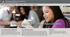 Desktop Screenshot of admissionwise.com